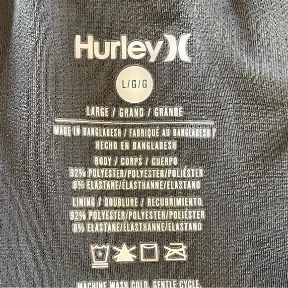 Hurley Palm Print Volley Swim Shorts-Olive Men size Large - Picture 11 of 12